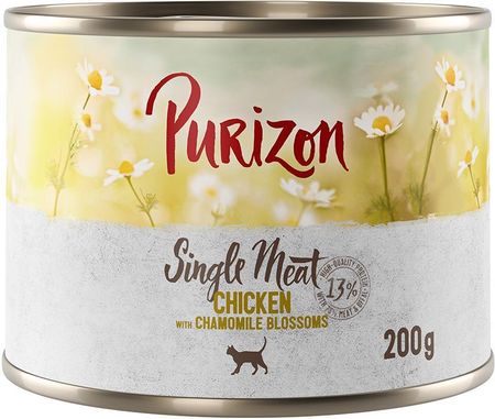 Purizon Single Meat Kurczak Z Kwiatami Rumianku 24x200g
