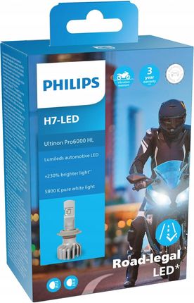 Philips Żarówka H7 Skuter Led Pro3022 Lum11636U3022X1 5800K 230%