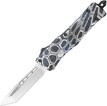 Nóż sprężynowy CobraTec Cerakote OTF Small CTK-1 Tanto - Blue Cobra Skin