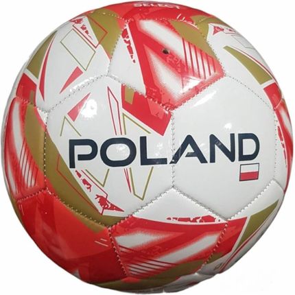 Piłka nożna Select Polska biało-czerwono-złota 18312 - rozmiar piłek - 4