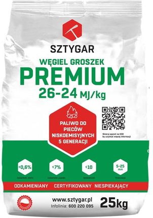 Węgiel Groszek Sztygar Premium 0.5 tony