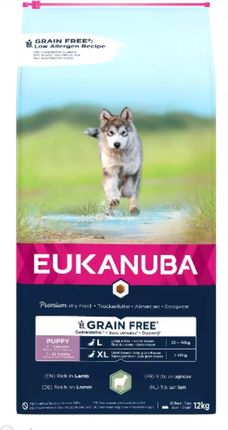 Eukanuba Grain Free Puppy Large Breed Jagnięcina 2x12kg