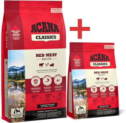Acana Classics Red Meat Dog 14,5kg + 2 kg