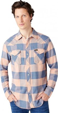 WRANGLER LS WESTERN SHIRT MID INDIGO W5A0BWX8E
