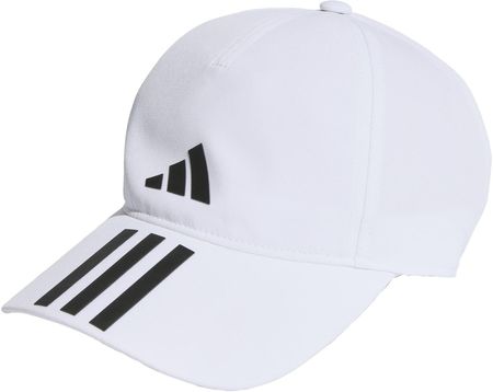 adidas 3 Stripes Aeroready Running Training Baseball Cap Białe Białe