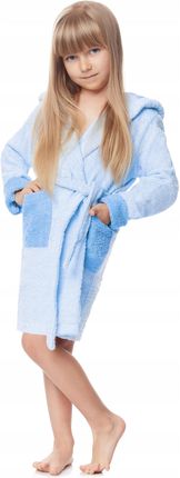 Ladeheid Szlafrok dziecięcy 122-128 z kapturem bawełna LA40-103