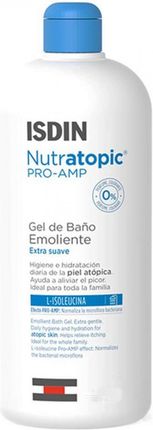 Isdin Nutratopic Pro-Amp Emollient Bath Gel Atopic Skin Zmiękczający Żel Pod Prysznic Do Skóry Atopowej 400 ml