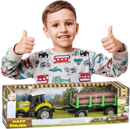 Daffi Zabawki Traktory Dla Dzieci Z Przyczepą Do Drewna