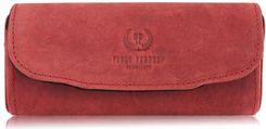 Etui Na Okulary Piórnik Pokrowiec Ze Skóry Vintage Czerwony Paolo Peruzzi T-83-Hr