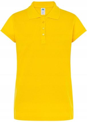Koszulka Polo damska Jhk Żółta Złota gold L