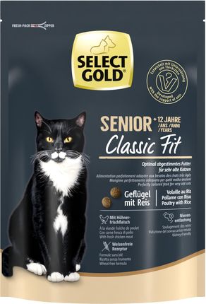 Select Gold +12 Senior Drób Z Ryżem 300g