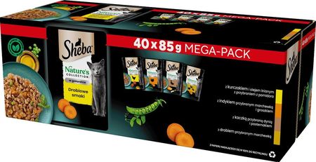 Sheba Mega Pack Nature'S Collection W Galarecie Wariant Drobiowy 40x85g