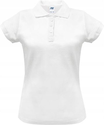 Koszulka Polo damska polówka Jhk biała Wh r. S