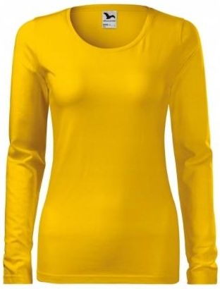 Koszulka damska Slim 139 S Krój Slim-fit Żółta