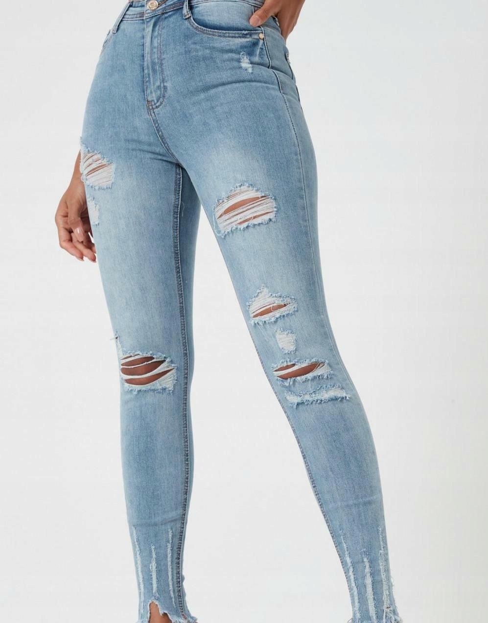 Dziury UK9 Xxc__xxs Missguided Spodnie Jeans - Ceny i opinie