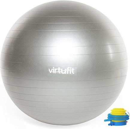Virtufit Anti Burst Swiss Fitness Ball Pro Z Pompką 65Cm Białe