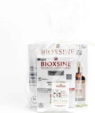 Zestaw Bioxsine DermaGen do włosów suchych i normalnych z tendencją do wypadania (szampon 300 ml + serum 3 x 50 ml)