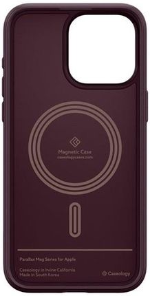 Spigen Caseology Parallax MAG iPhone 15 Pro Max 6.7'' Magsafe Burgundowy/Burgundy ACS06616