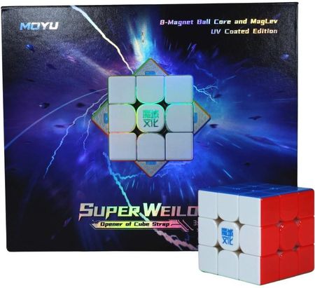 MoYu Super Weilong Magnetic 3x3 8-Magnet Ball Core Stickerless Bright MY8290