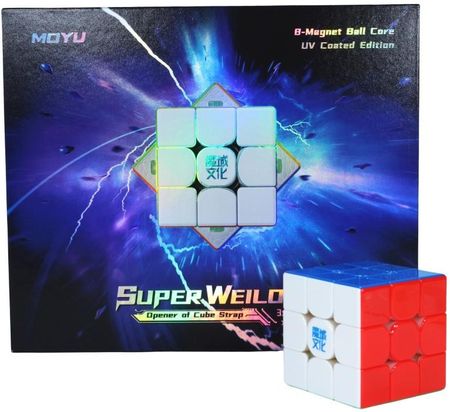 MoYu Super Weilong Maglev 3x3 8-Magnet Ball Core UV Stickerless Bright MY8291