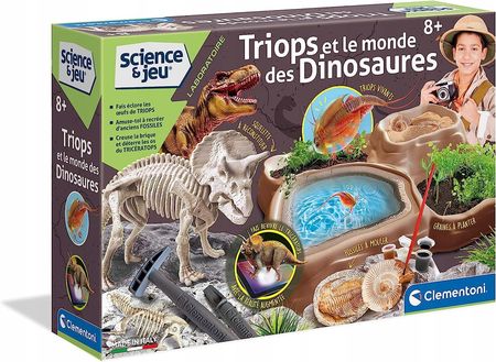 Clementoni Zestaw Edukacyjny Triopy I Ziemia Dinozaurów 52114