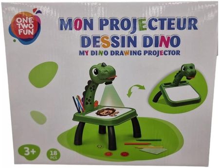 Projektor Do Nauki Rysowania Stolik Tablica Dinozaur One Two Fun