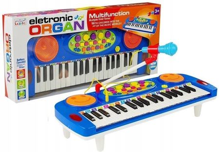 Leantoys Zabawka Muzyczna Instrument Dla Dzieci Organy Keyboard Z Mikrofonem