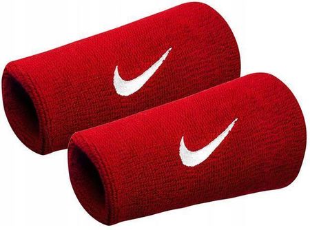 Nike Frotka Nadgarstek Swoosh Double Wristband 2Szt Czerwone