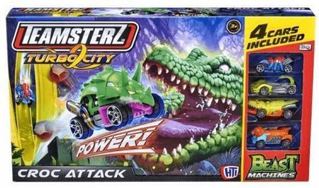 Hti Teamsterz, Tor Samochodowy Croc Attack + 4 Autka Beast Machines