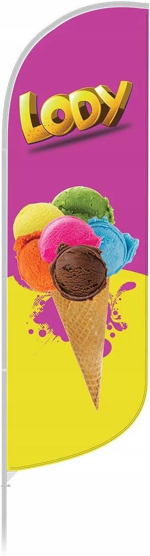 Reklama Winder Flaga Gastronomia Lody Nr 19 - Ceny i opinie - Ceneo.pl