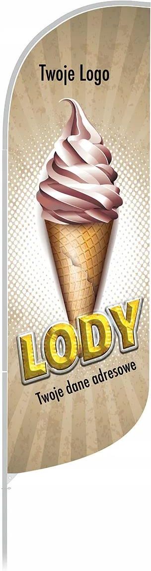 Reklama Winder Flaga Gastronomia Lody Nr 8 - Ceny i opinie - Ceneo.pl