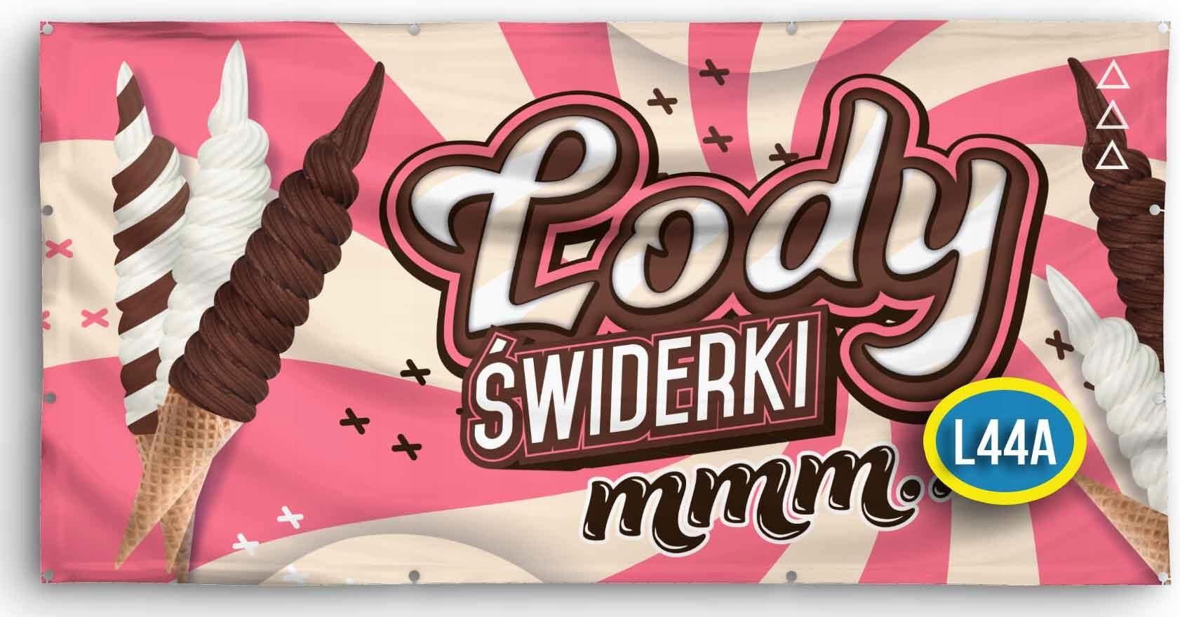 Baner Reklamowy 2Mx1M Lody Gałkowe Kręcone Włoskie - Ceny i opinie ...