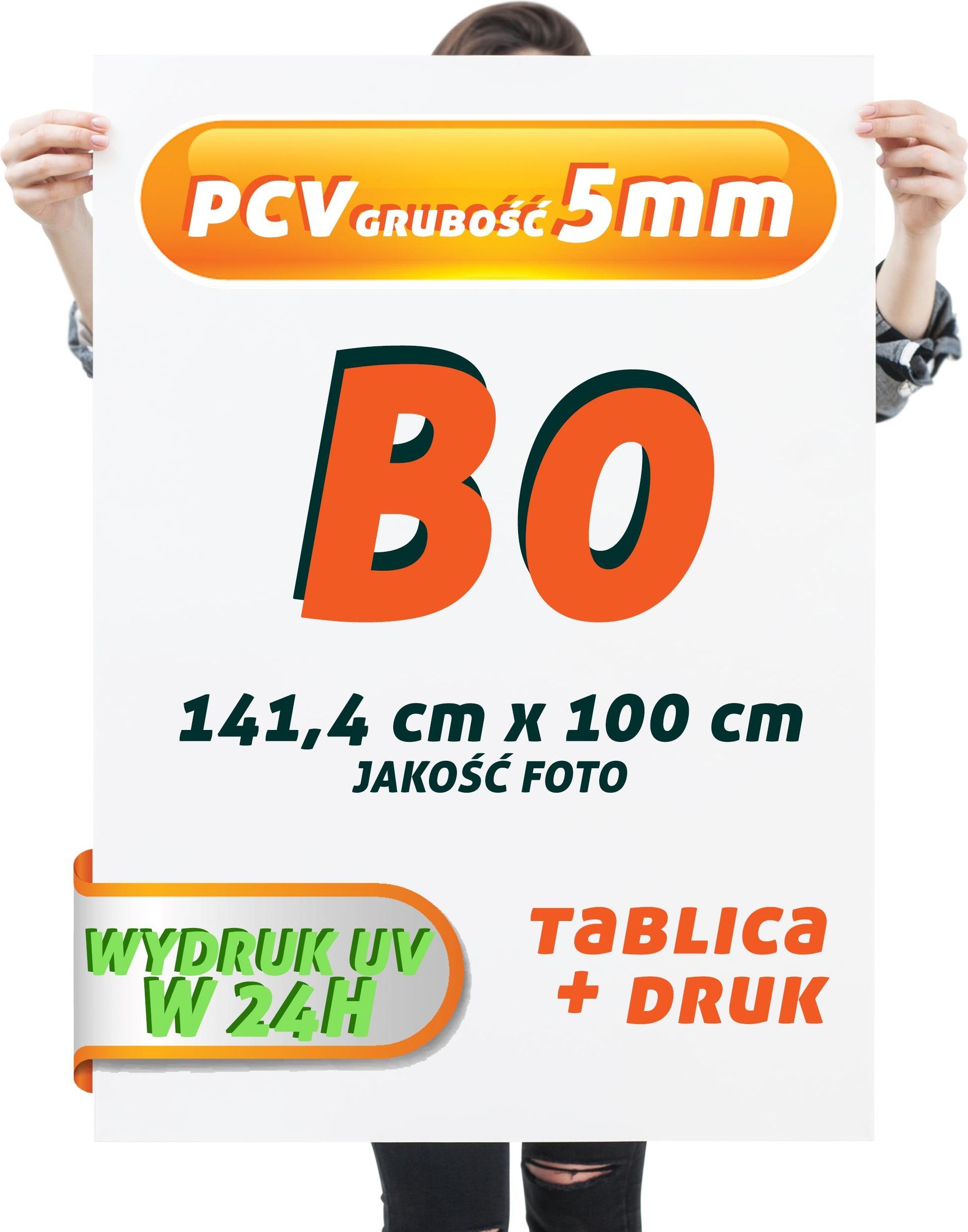 Druk Uv Pcv 5mm B0 100x1411tablica Szyld Plansza Wydrukiem Płyta Reklamowa Ceny I Opinie 5025