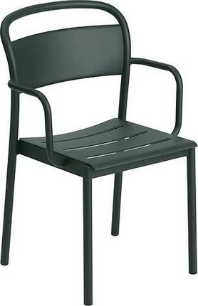 Muuto Krzesło Ogrodowe Linear Ciemnozielone 30992