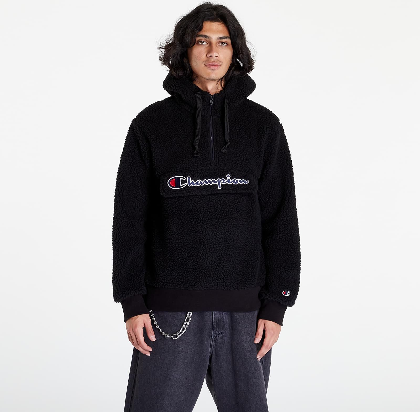 素晴らしい価格 Champion Outdoor Polar Hooded Half Zip Top Black - Ceny i Clothing