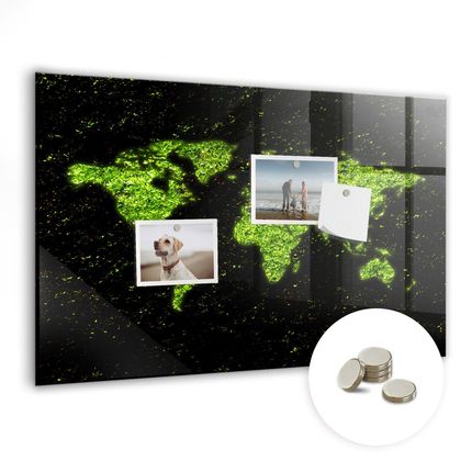 Tablica Magnetyczna Dla Projektantów Grafików Artystów 60X40cm Mapa Świata