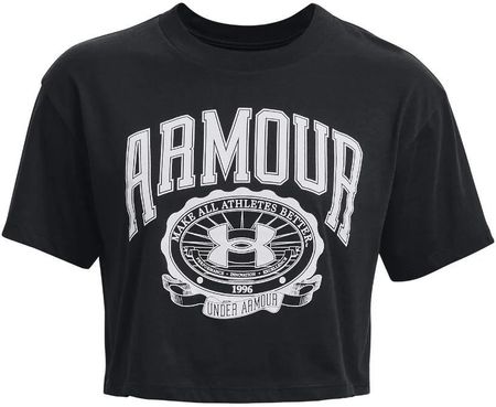 Under Armour T-shirt Collegiate Crest Crop SS Grey