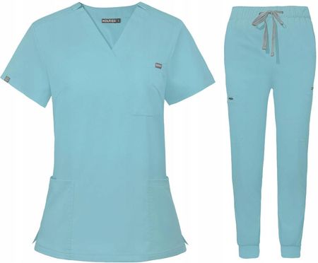 Komplet Medyczny Damski Scrub Uniform, Model Remedy, Kolor Light Blue R. L