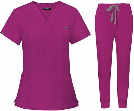 Komplet Medyczny Damski Scrub Uniform, Model Remedy, Kolor Rose, Rozmiar M