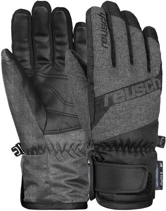 Reusch Rękawiczki narciarskie &quot;Dario R-TEX® XT Junior&quot; w kolorze czarno-szarym