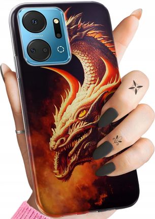 Hello Case Etui Do Huawei Honor X7A Smoki Dragon Taniec Smoków Obudowa Pokrowiec