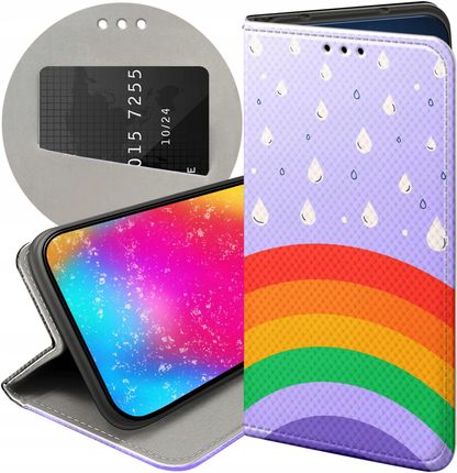 Hello Case Etui Z Klapką Do Samsung Galaxy M21 Tęcza Rainbow Futerał Pokrowiec