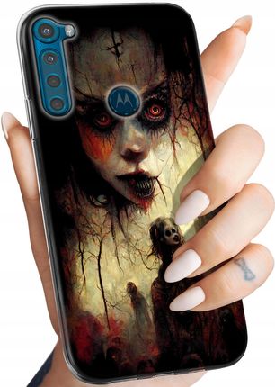 Hello Case Etui Do Motorola One Fusion Plus Halloween Zombie Dynie Czaszki