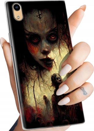 Hello Case Etui Do Sony Xperia Xa1 Halloween Zombie Dynie Czaszki Czarownice