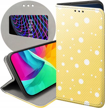 Hello Case Etui Z Klapką Do Samsung Galaxy M21 Kropki Grochy Bokeh Dots Futerał