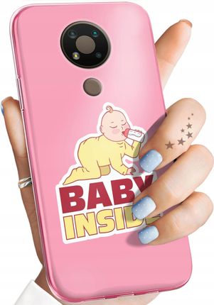 Hello Case Etui Do Nokia 3 4 Ciążowe Pregnant Baby Shower Obudowa Pokrowiec