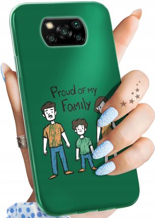 Hello Case Etui Do Xiaomi Poco X3 Nfc Rodzina Familia Dom Obudowa Pokrowiec