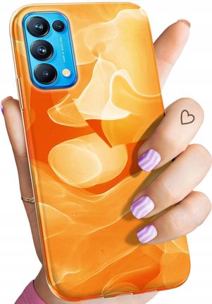 Hello Case Etui Do Oppo Reno 5 Pro 5G Pomarańczowe Pomarańcze Orange Obudowa