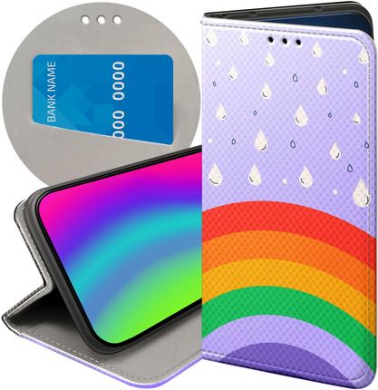 Hello Case Etui Z Klapką Do Iphone 13 Pro Tęcza Rainbow Futerał Pokrowiec