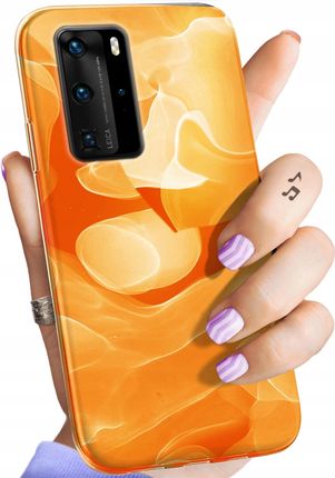 Hello Case Etui Do Huawei P40 Pro Pomarańczowe Pomarańcze Orange Obudowa